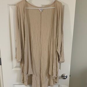 LuLaRoe Tan Open Front Cardigan